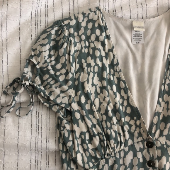 L*Space Green & Cream Patterned Button Up Dress - Picture 4 of 7